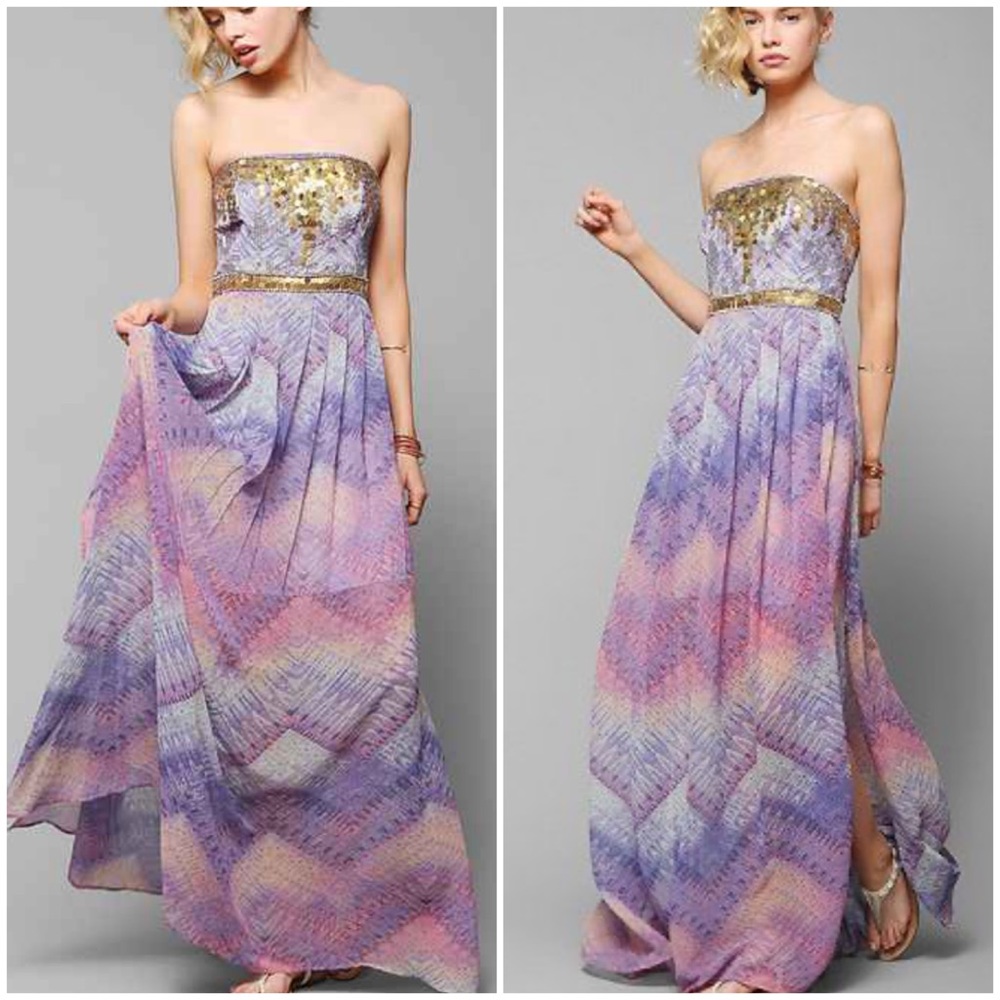 URBAN OUTFITTERS ECOTE SEQUIN TREASURE TROVE MAXI